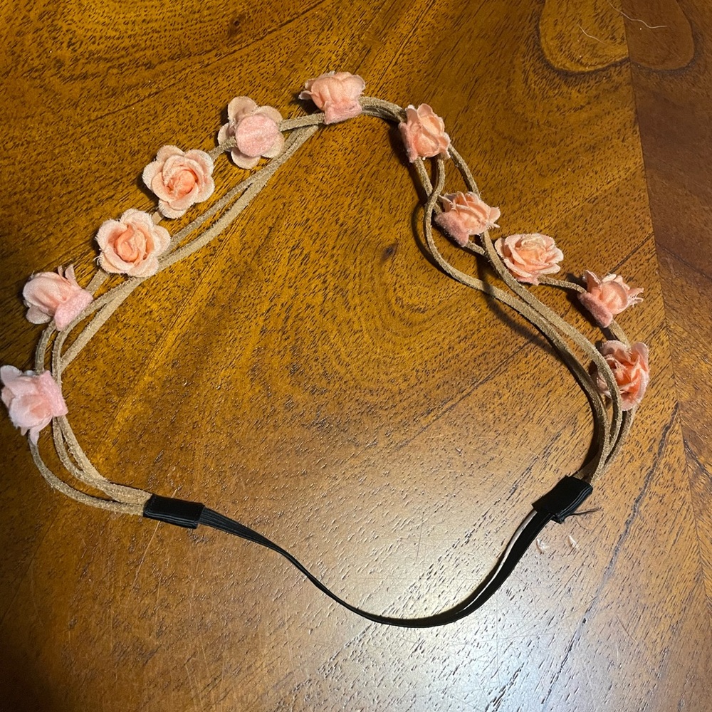 Claire's Pink Rose Floral Headband